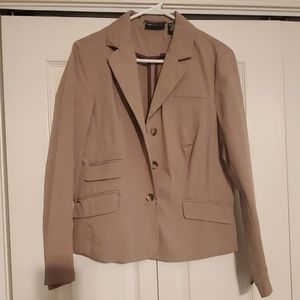 Tan pinstripe blazer